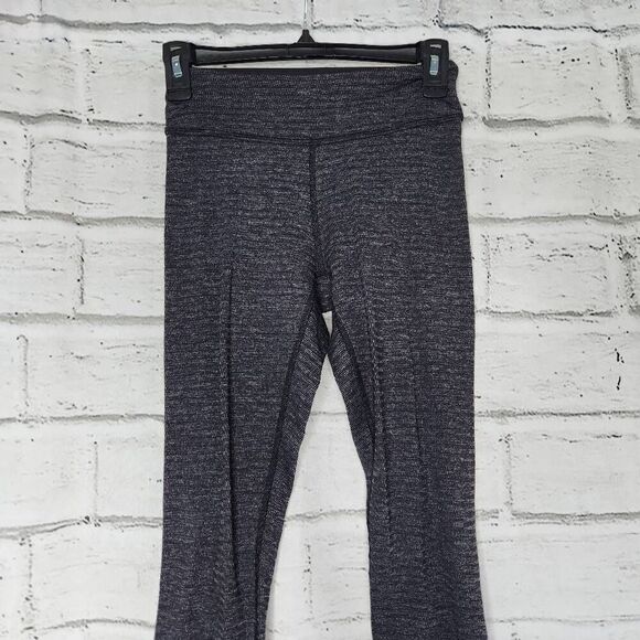 Beyond Yoga Womens Black Heather Rib High Waist Pull-on Stretch Ankle Legging XS - Picture 2 of 12